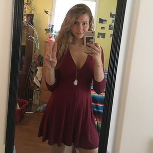 Burgundy Dress